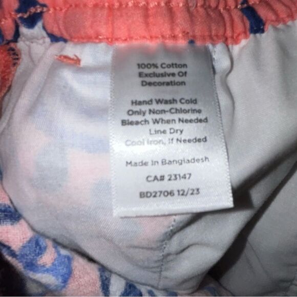 Talbots Gauze Underwater Vision Print Button Down Tunic Shirt And Pant Set - Picture 13 of 15